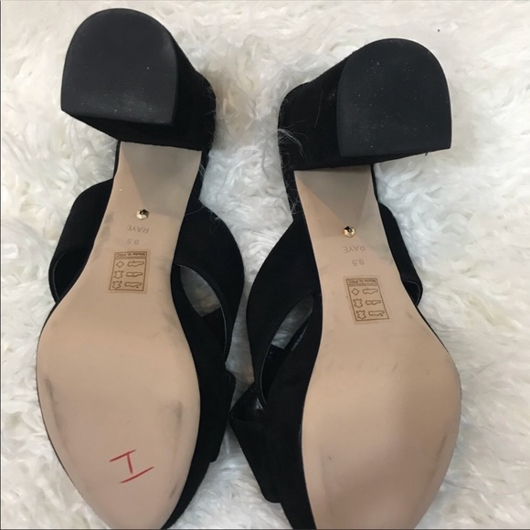 Raye X Stone Cold Fox | Black suede Petra heels - Picture 7 of 8